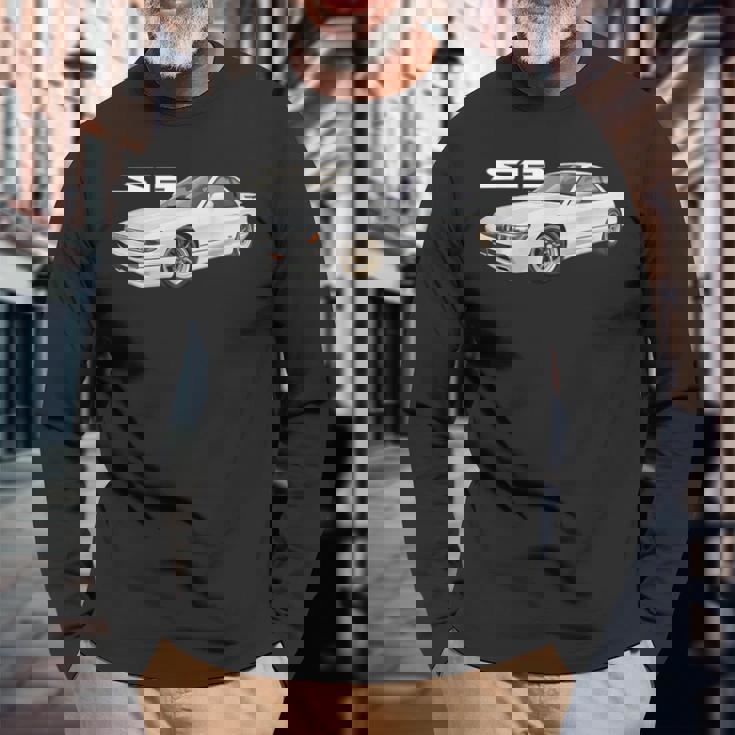 Jdm 車13 和風 ドリフトマシン 長袖Tシャツ 高齢者への贈り物