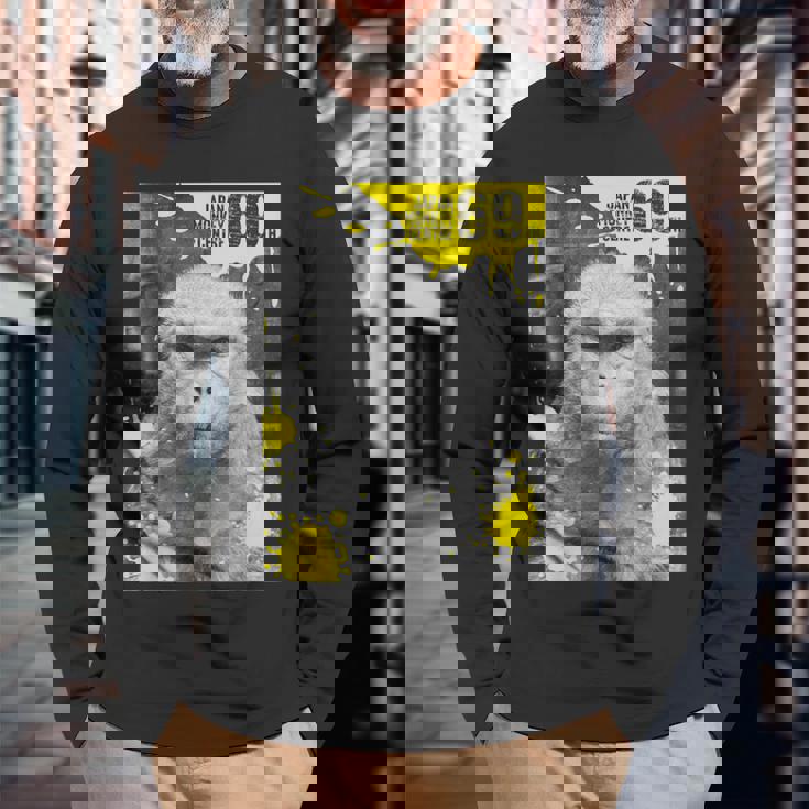 Jmc 69Th Anniversaryアカゲザル 長袖Tシャツ 高齢者への贈り物