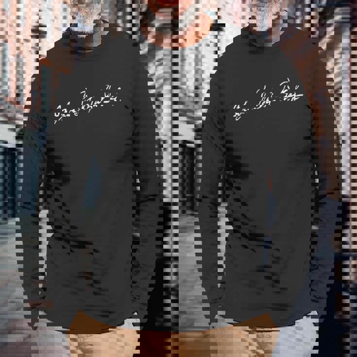 Johannebastian Bach シグネチャー 長袖Tシャツ 高齢者への贈り物