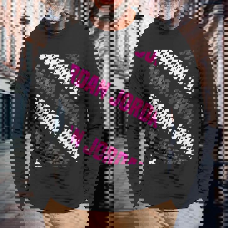 Jordanカモ柄ピンクカモフラージュ 長袖Tシャツ 高齢者への贈り物