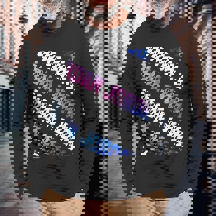 Jordan迷彩柄水彩カモフラージュ 長袖Tシャツ 高齢者への贈り物