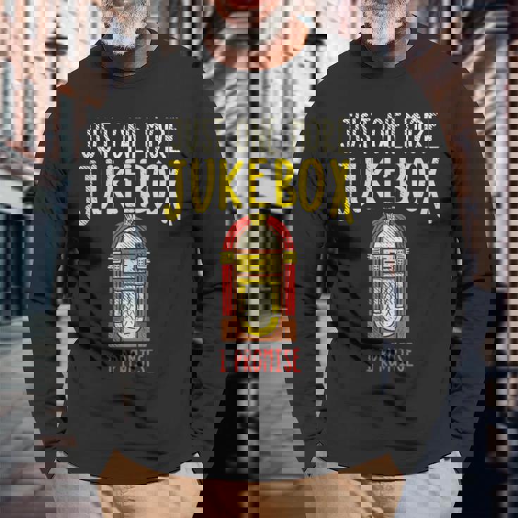 Just One More ジュークボックス I Promise 長袖Tシャツ 高齢者への贈り物