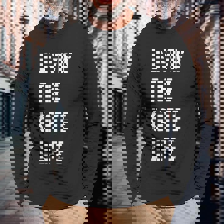 Kate の人生を生きている Kate 長袖Tシャツ 高齢者への贈り物