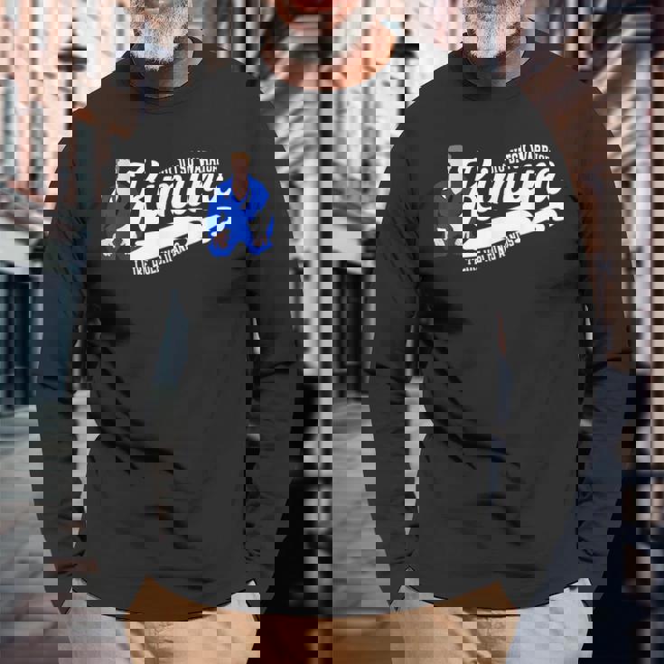 Kimura I Like Holding Hands ブラジリアン柔術 メンズ 長袖Tシャツ 高齢者への贈り物