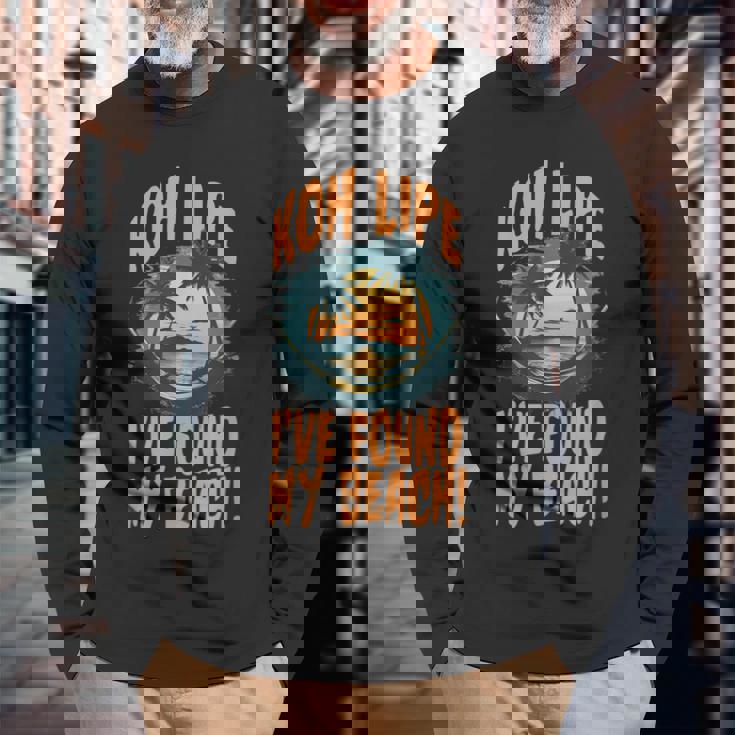 Koh Lipe I've Found My Beach Tropicalunset 長袖Tシャツ 高齢者への贈り物