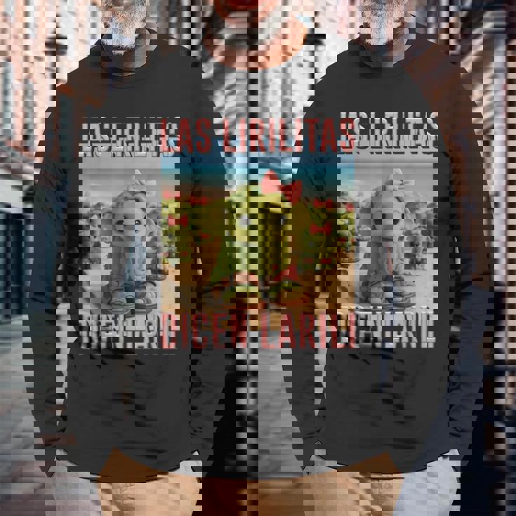 Las Lirilitas Dicen Larili イタリアン ブレイン モンスター Ai キッズ 長袖Tシャツ 高齢者への贈り物