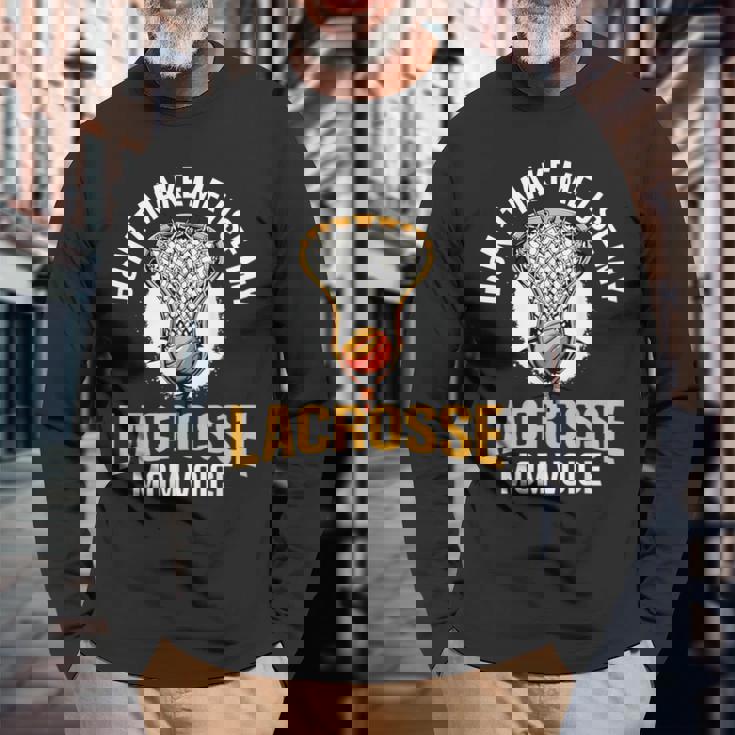 Lax ラクロスママ 長袖Tシャツ 高齢者への贈り物