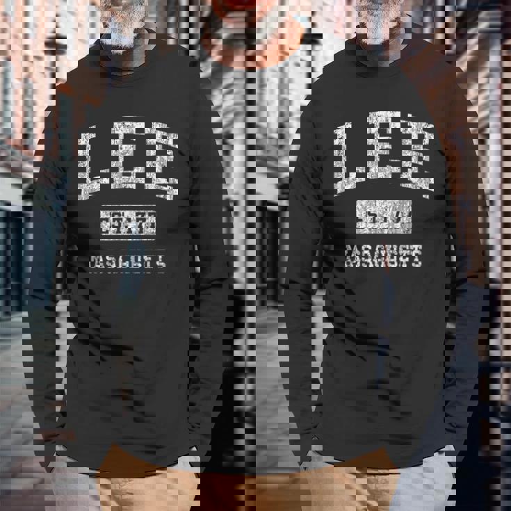 Lee Massachusetts Ma ビンテージ スポーツ 確立されたデザイン 長袖Tシャツ 高齢者への贈り物