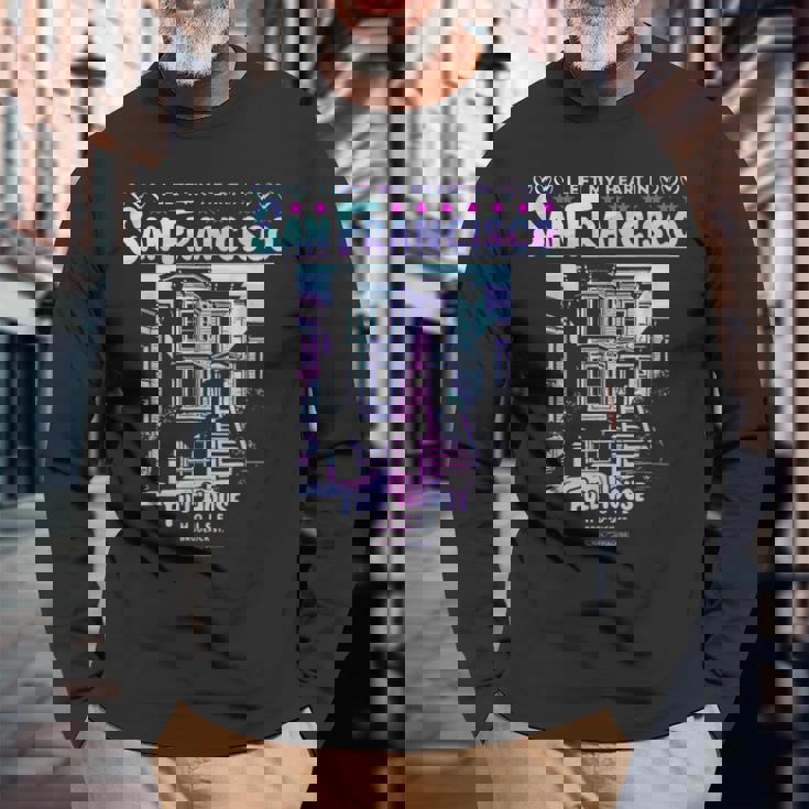 I Left My Heart Inan Francisco Full House 長袖Tシャツ 高齢者への贈り物