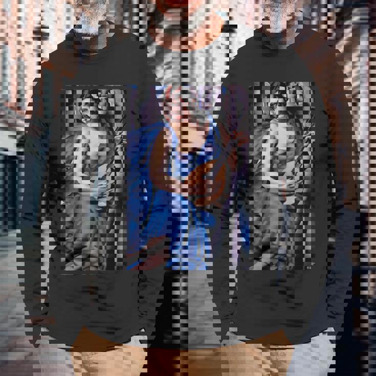 Lempickaによる音楽家の絵画。 長袖Tシャツ 高齢者への贈り物