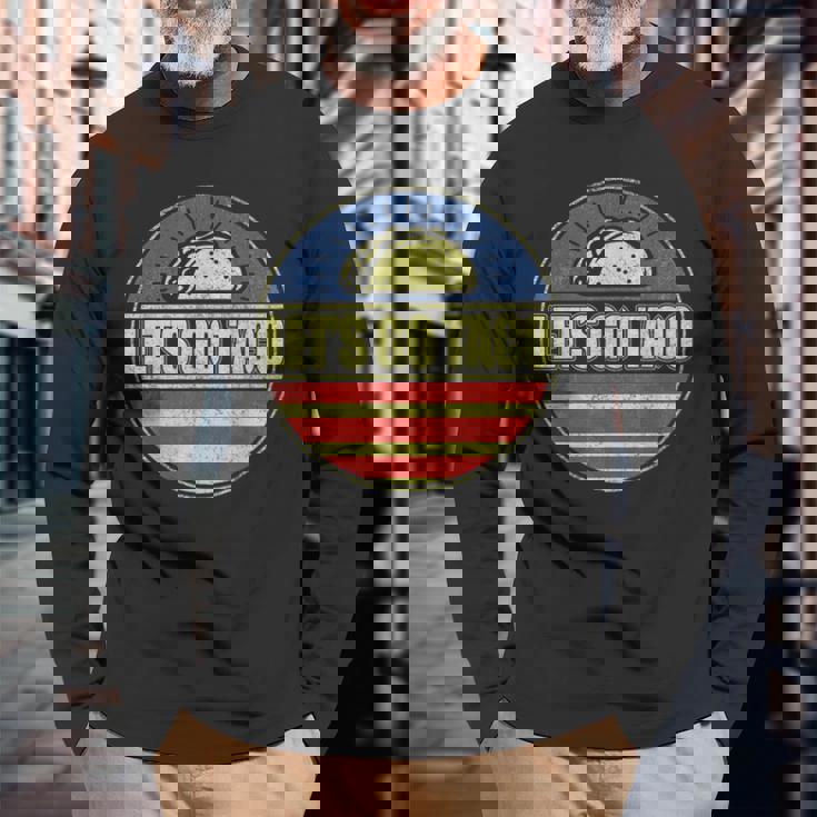 Let's Go Taco Let's Go Taco 長袖Tシャツ 高齢者への贈り物