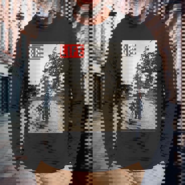 Life Picture Collection _ Nostalgic America 01 長袖Tシャツ 高齢者への贈り物