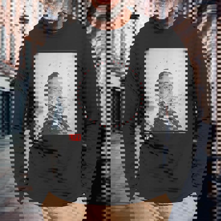 Life Picture Collection _ サルバドール ダリ1 長袖Tシャツ 高齢者への贈り物