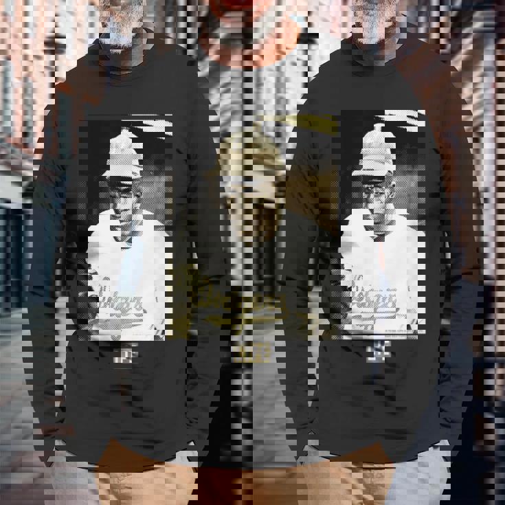 Life Picture Collection _ ジャッキー ロビンソン4 _ 野球 長袖Tシャツ 高齢者への贈り物