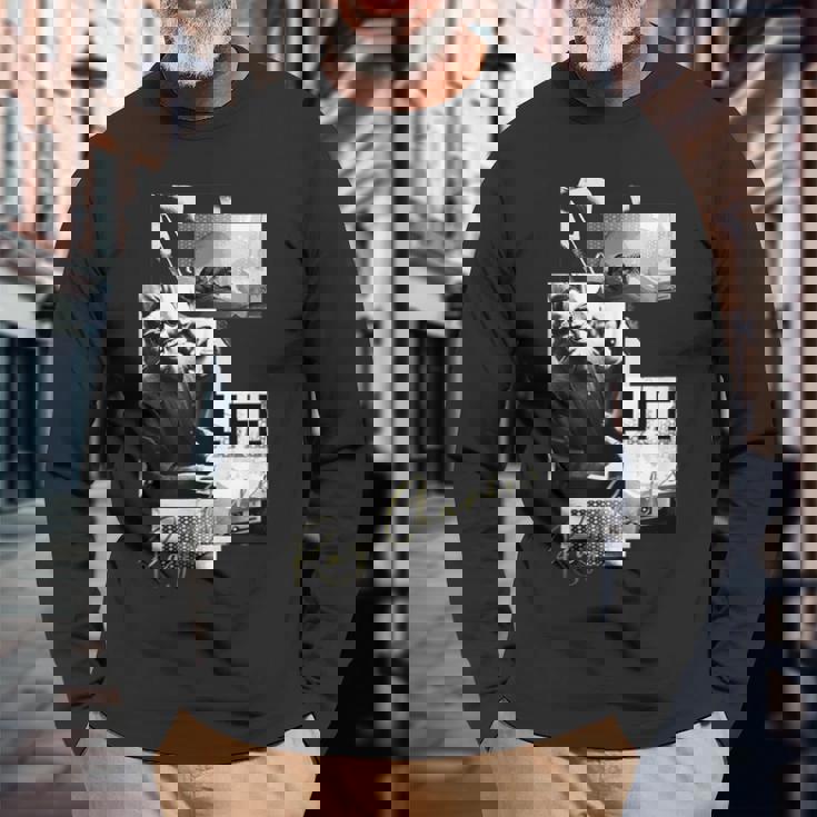 Life Picture Collection _ レイ チャールズ2 長袖Tシャツ 高齢者への贈り物