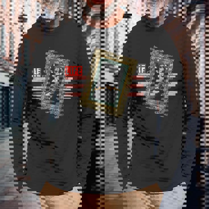 Life Picture Collection オードリー ヘプバーン（1） 長袖Tシャツ 高齢者への贈り物