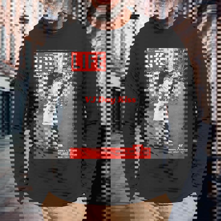 Life Picture Collection キス（1） 長袖Tシャツ 高齢者への贈り物