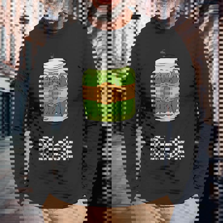 Like Pickle Rick 長袖Tシャツ 高齢者への贈り物