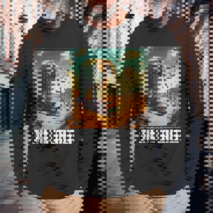 Lirili Larila イタリアのブレインロットミーム 長袖Tシャツ 高齢者への贈り物