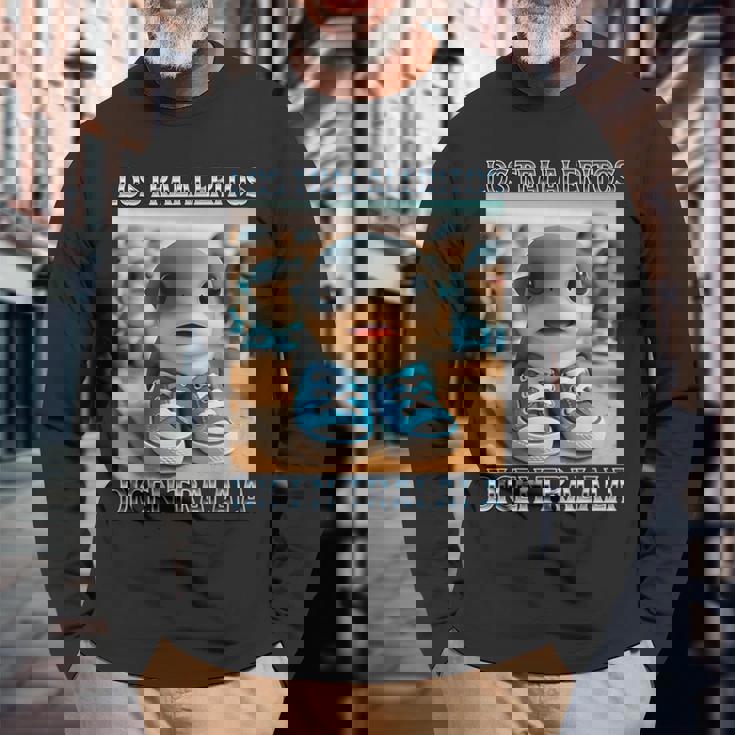 Los Traleritos Dicen Tralala イタリアンブレインロットミーム 長袖Tシャツ 高齢者への贈り物