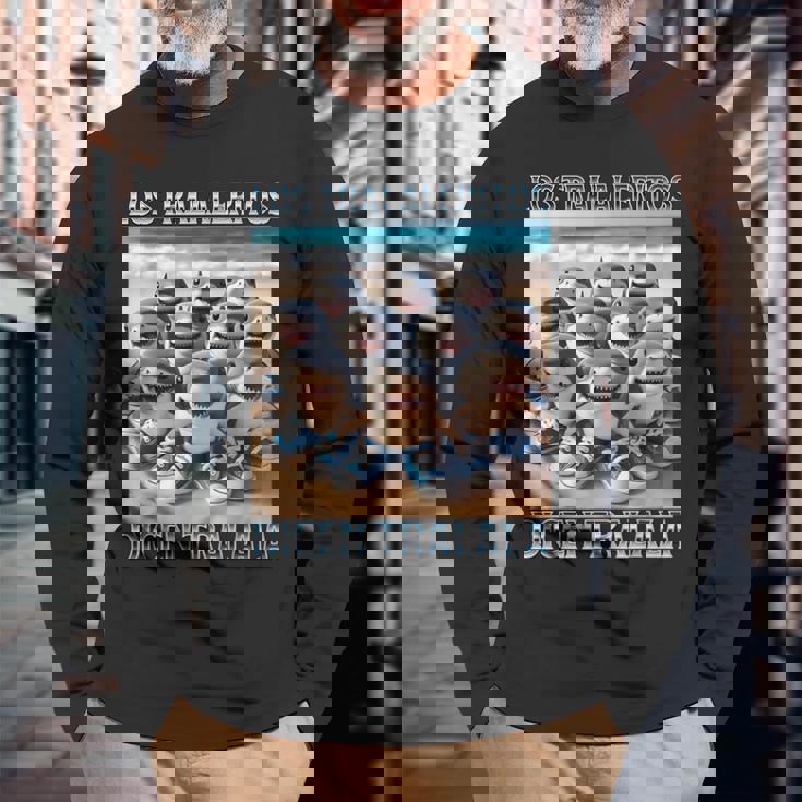 Los Traleritos Dicen Tralala イタリアンブレインロットミーム 長袖Tシャツ 高齢者への贈り物