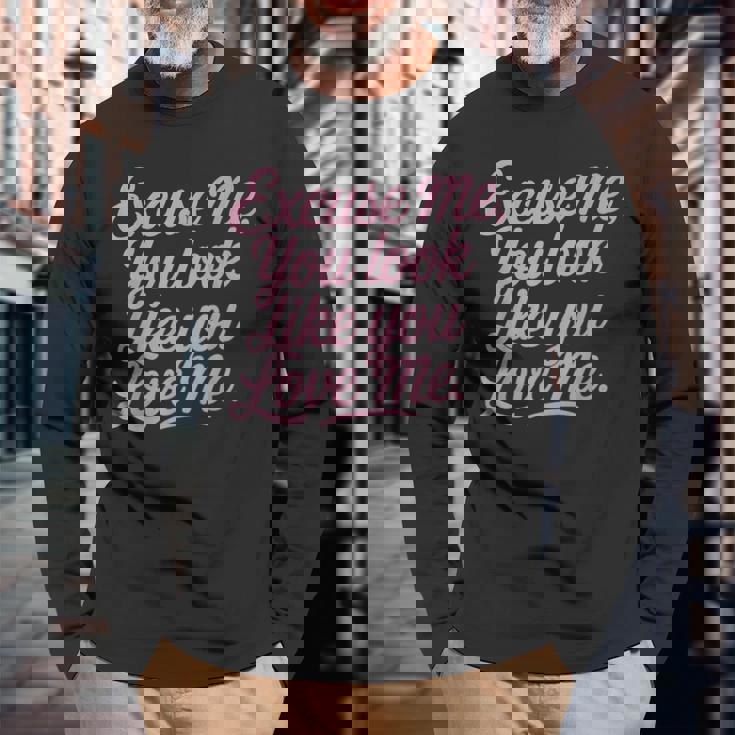 Love バレンタインデー マッチング カップル ギフト 長袖Tシャツ 高齢者への贈り物