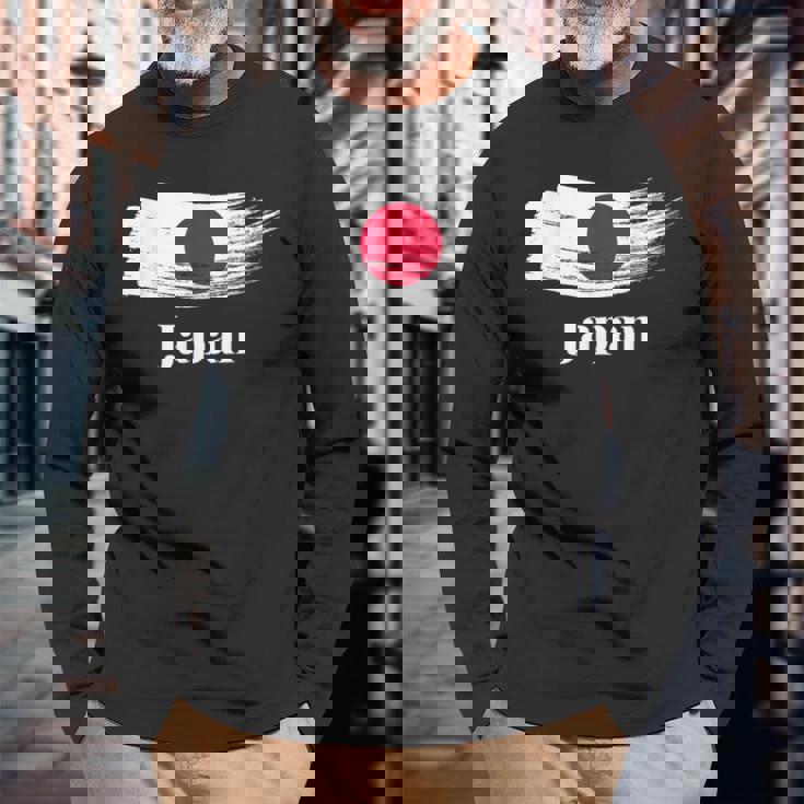I Love Japan Graphic & Cool Japan Flag s 長袖Tシャツ 高齢者への贈り物