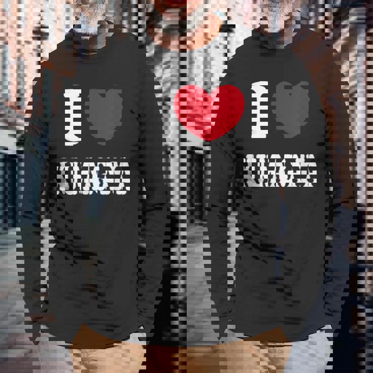 I Love Kumagaya 熊谷大好き 長袖Tシャツ 高齢者への贈り物