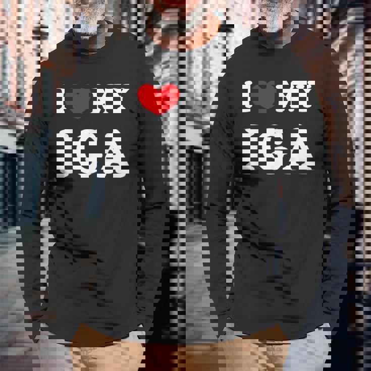 I Love My Iga 伊賀大好き 長袖Tシャツ 高齢者への贈り物