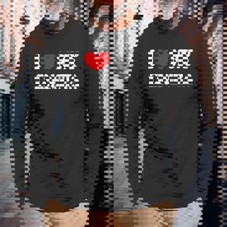 I Love My Tamiya タミヤが大好きです 長袖Tシャツ 高齢者への贈り物