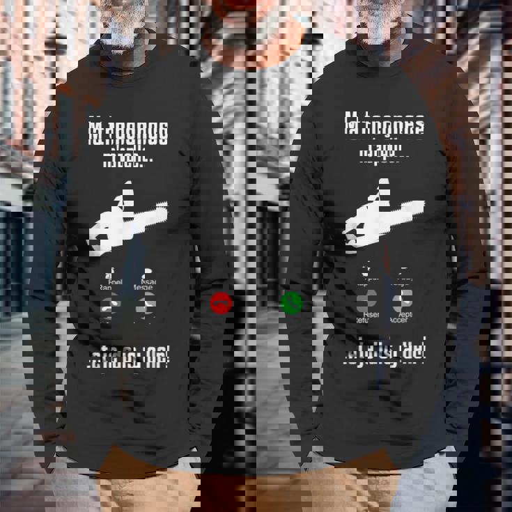 M'appelle チェーンソー ランバージャック&林業チェーンソー 長袖Tシャツ 高齢者への贈り物