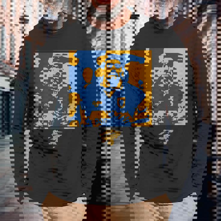 Maradona Boca 1995 ペイント 長袖Tシャツ 高齢者への贈り物