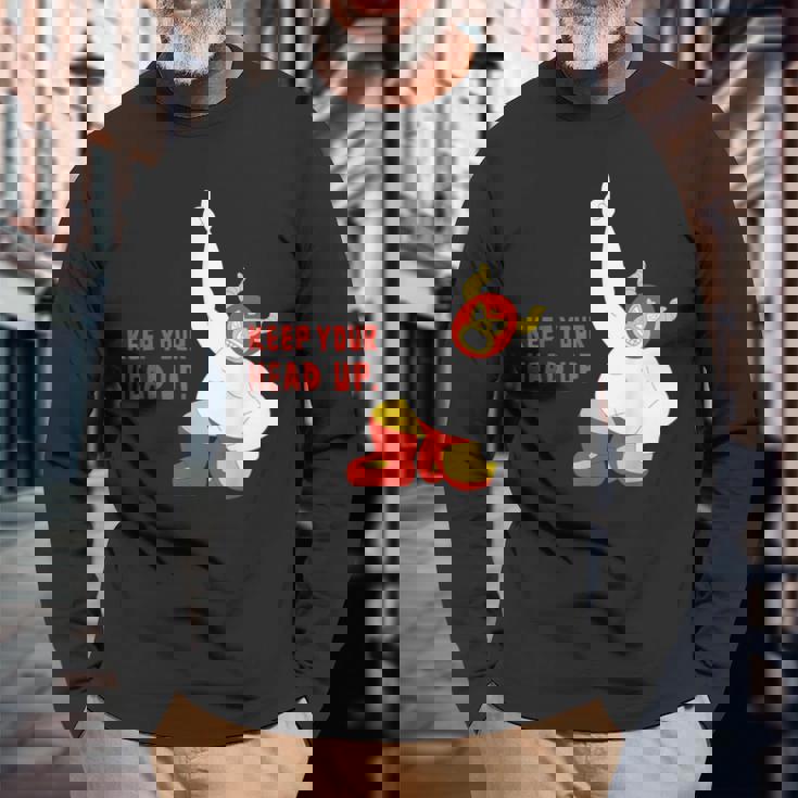 Maskman Istrongest マスクマン Keep Your Head Up レスリング 長袖Tシャツ 高齢者への贈り物