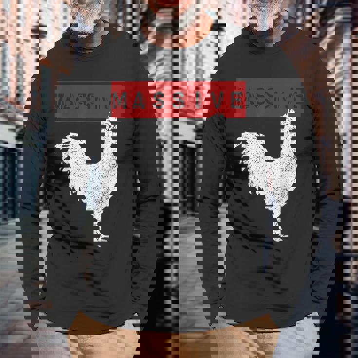 Massive Cock Big Dick Energy 長袖Tシャツ 高齢者への贈り物