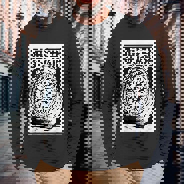 Meister Of Work 車用スタンスホイールのベストプロジェクト 長袖Tシャツ 高齢者への贈り物