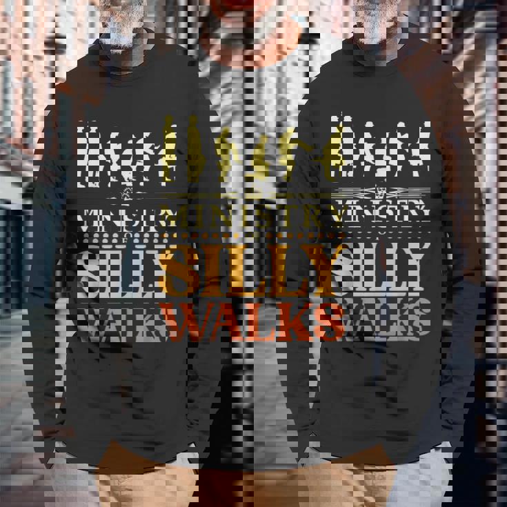 Ministry Ofilly Walks おもしろコメディ 長袖Tシャツ 高齢者への贈り物