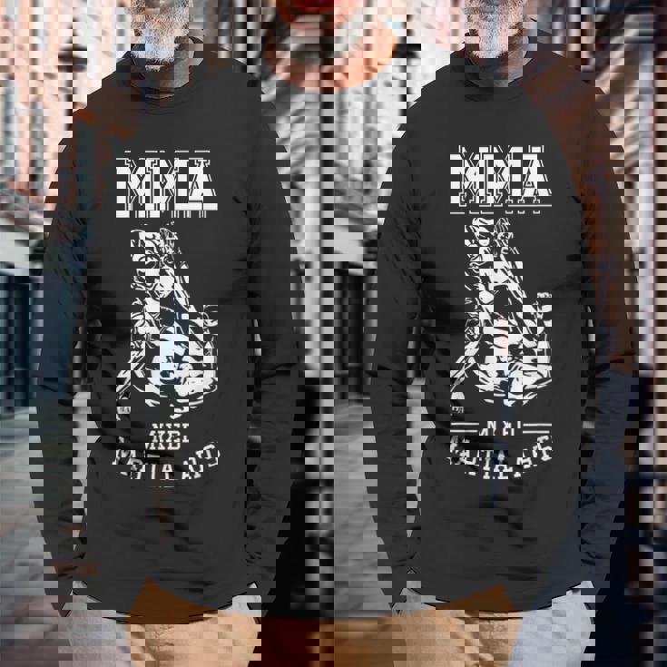 Mmaファイター 総合格闘技 長袖Tシャツ 高齢者への贈り物