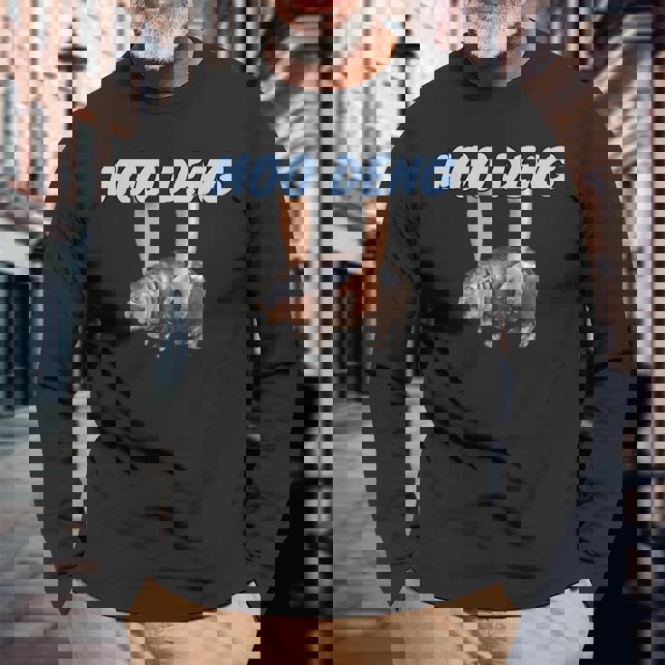 Moo-Deng Baby Pygmy Hippo Cute Zoo For Family 長袖Tシャツ 高齢者への贈り物