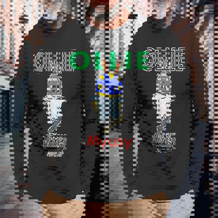 Myusy スケートボード トリック オリー 長袖Tシャツ 高齢者への贈り物