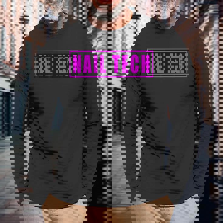 Nail Tech ネイルテック 長袖Tシャツ 高齢者への贈り物