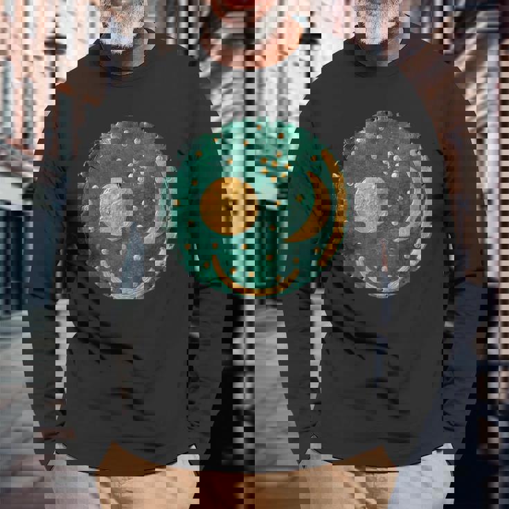 Nebra Heavenly ディスク 長袖Tシャツ 高齢者への贈り物