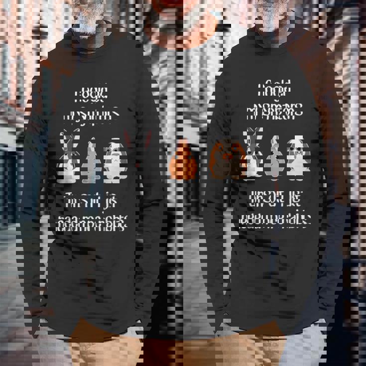 Need More Rabbits Pet Mini Lop オランダ小人 オランダバニー 長袖Tシャツ 高齢者への贈り物