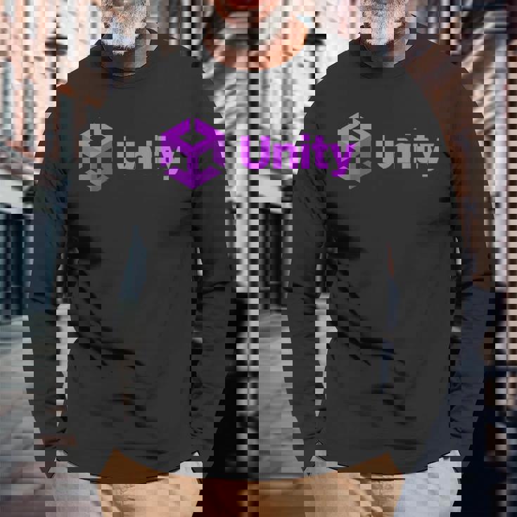 Nerdy Unity コンピュータープログラマー プログラム 数学 教師 オタク 長袖Tシャツ 高齢者への贈り物