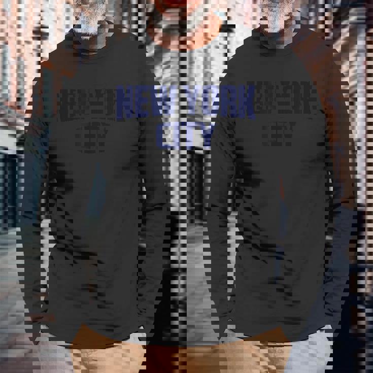 New York New York City Graphic Cool New York City 長袖Tシャツ 高齢者への贈り物
