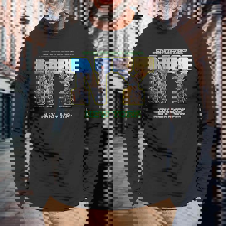 New York Citykyline Outfit I Love New York New York City 長袖Tシャツ 高齢者への贈り物