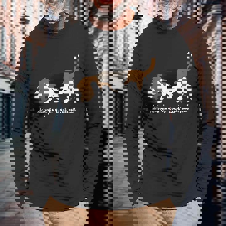 Nothing But A Basset Hound Dog Love For The Basset Baritone 長袖Tシャツ 高齢者への贈り物