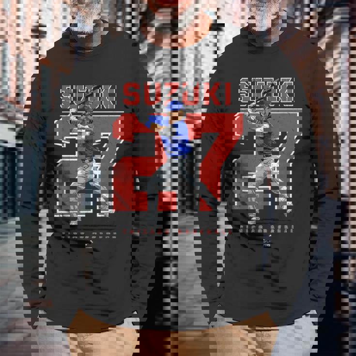 Number And Portraiteiyauzuki Chicago Mlbpa 長袖Tシャツ 高齢者への贈り物