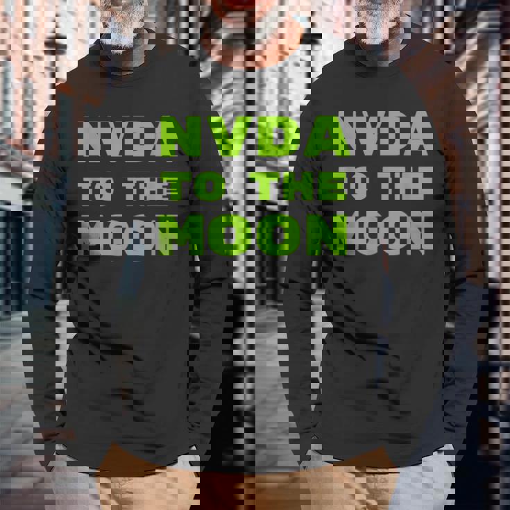 Nvda トゥザムーン 長袖Tシャツ 高齢者への贈り物