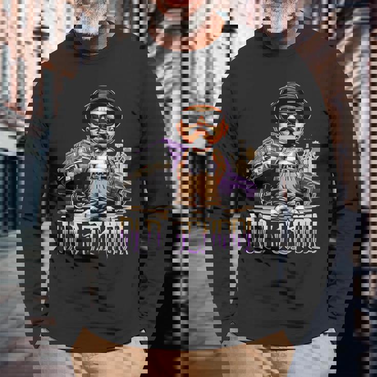 Oldchool チカーノ ローライダー アート アメリカ西海岸 チョロホーミー 長袖Tシャツ 高齢者への贈り物