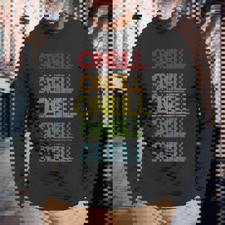 Oneillの名前 長袖Tシャツ 高齢者への贈り物